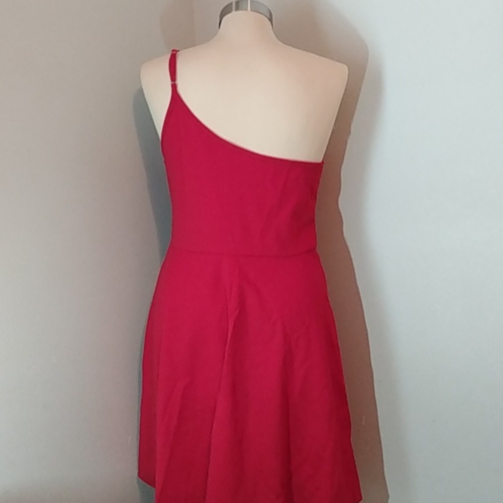 Red Dress one shoulder - Picture 3 of 7